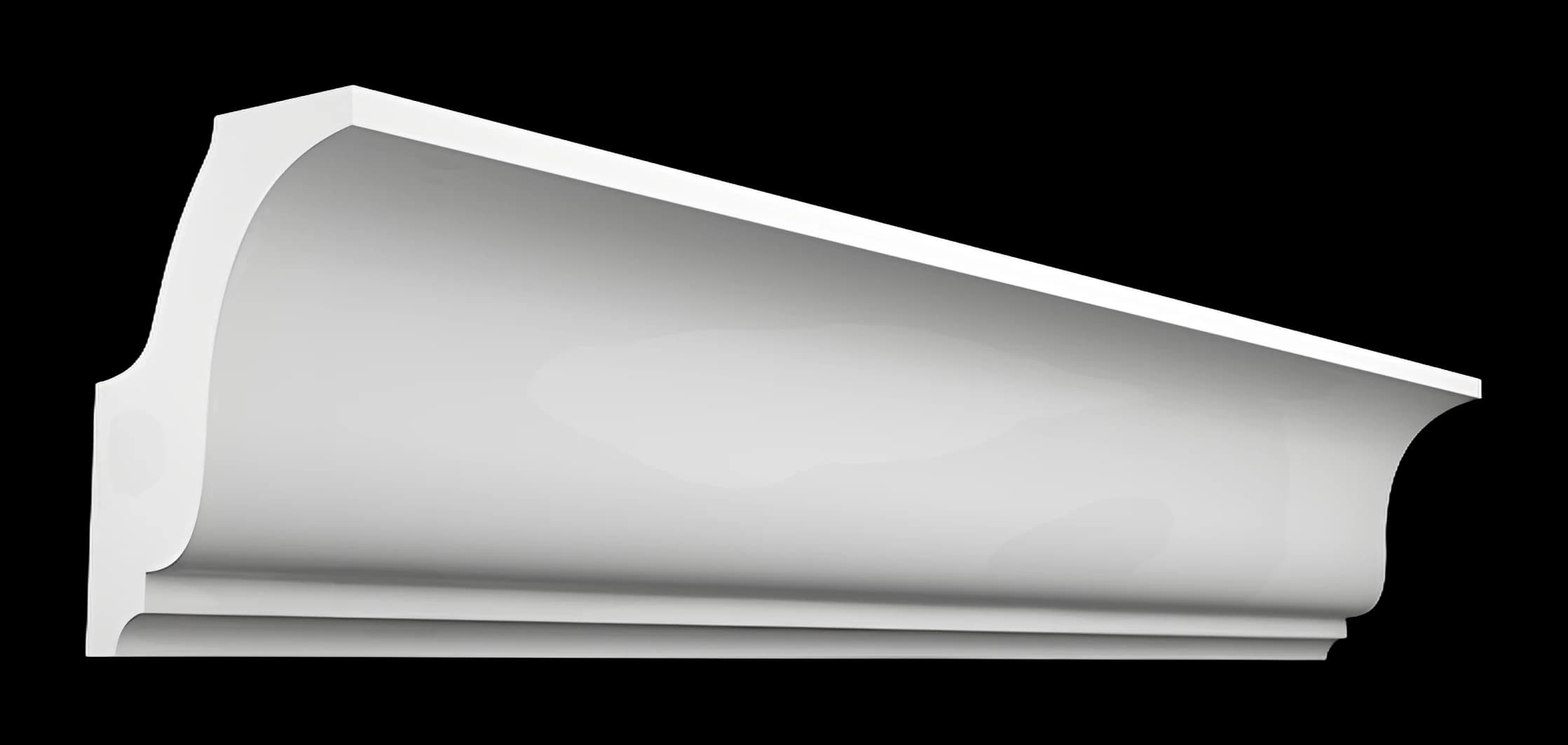 KT129-S Гипсовый карниз для скрытой подсветки (h77x55мм)