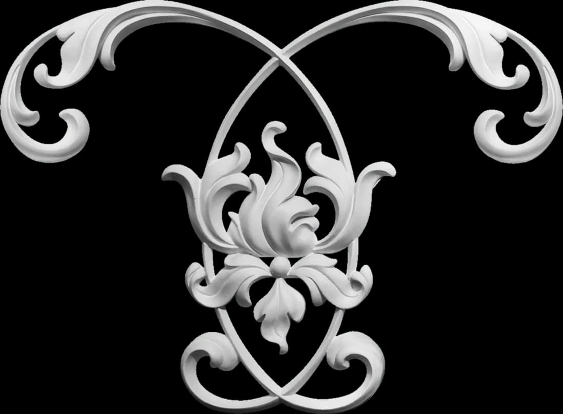ED027 Элемент лепного декора — гипсовая лепнина Artmodule