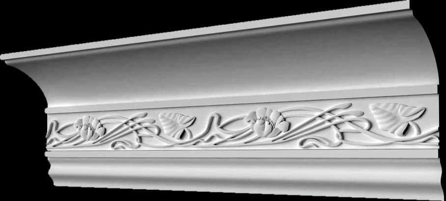 KV530 Карниз гипсовый с орнаментом — гипсовая лепнина Artmodule