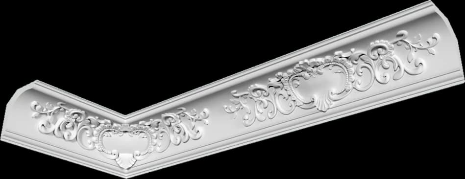 KW011, KW011-2 Карниз гипсовый с орнаментом — гипсовая лепнина Artmodule