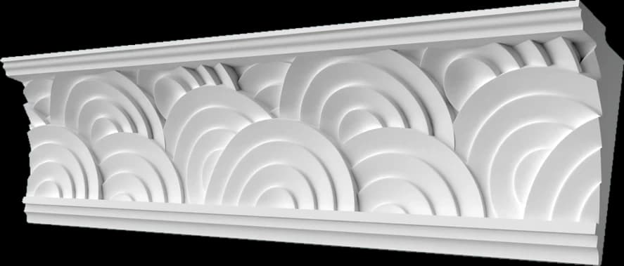 KW027 Карниз гипсовый с орнаментом — гипсовая лепнина Artmodule
