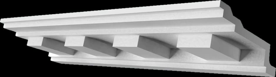 KW030 Карниз гипсовый с орнаментом — гипсовая лепнина Artmodule