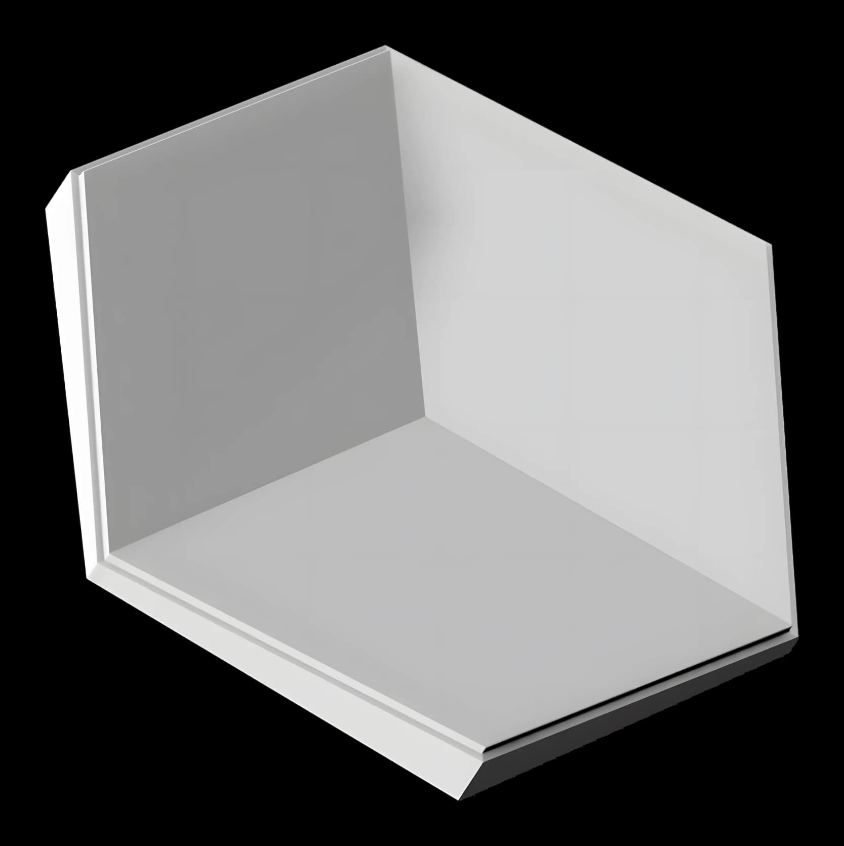 PN3106 - стеновая 3D панель гипсовая Выпуклый шестигранник — гипсовая лепнина Artmodule