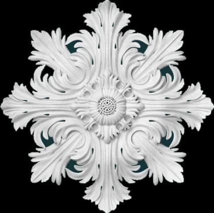 RW051 Розетка потолочная из гипса гипсовая с орнаментом — гипсовая лепнина Artmodule