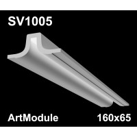 SV1005 - встраиваемый светильник для светодиодной подсветки из гипса ArtModule 160х65мм
