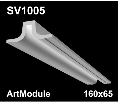  SV1005 - встраиваемый светильник для светодиодной подсветки из гипса ArtModule 160х65мм