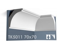 ТК5011 Карниз гладкий из гипса АртМодуль h70х70