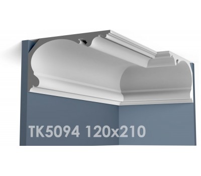  ТК5094 Карниз гладкий из гипса АртМодуль hh120x210