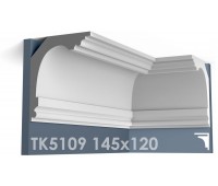 ТК5109 Карниз гладкий из гипса АртМодуль hh145x120