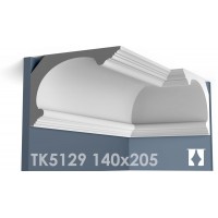 ТК5129 Карниз гладкий из гипса АртМодуль hh140x205
