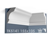 ТК5141 Карниз гладкий из гипса АртМодуль hh155x105
