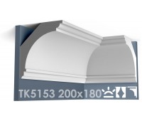 ТК5153 Карниз гладкий из гипса АртМодуль hh200x180