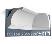 ТК5160 Карниз гладкий из гипса АртМодуль hh235x220