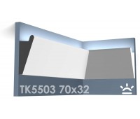 ТК5503 Карниз из гипса для подсветки АртМодуль h70x32