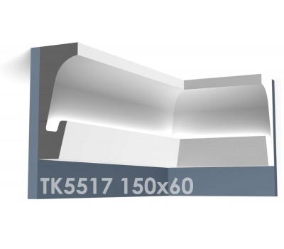  ТК5517 Карниз из гипса для подсветки АртМодуль h150x60