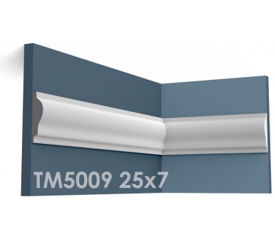  ТМ5009 молдинг из гипса АртМодуль h25х7мм